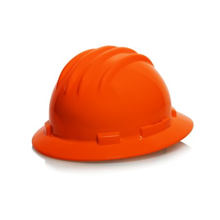 IRONWEAR High Density Polyethylene Full Brim Hard Hat Orange 3970-O